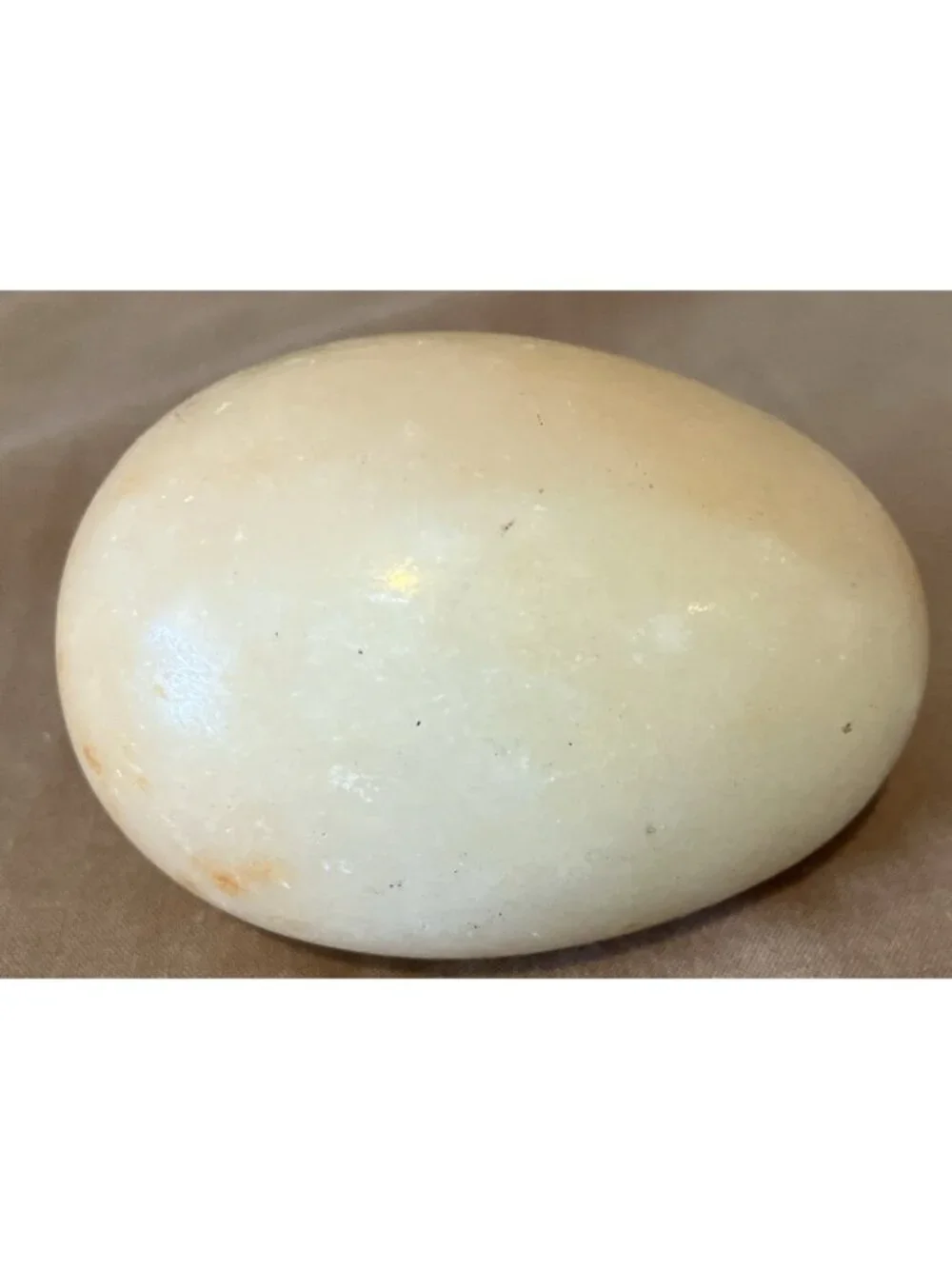 Lot Of 6 Stone/Marble Eggs 3” (4), 1 3/4” (2) Various Colors